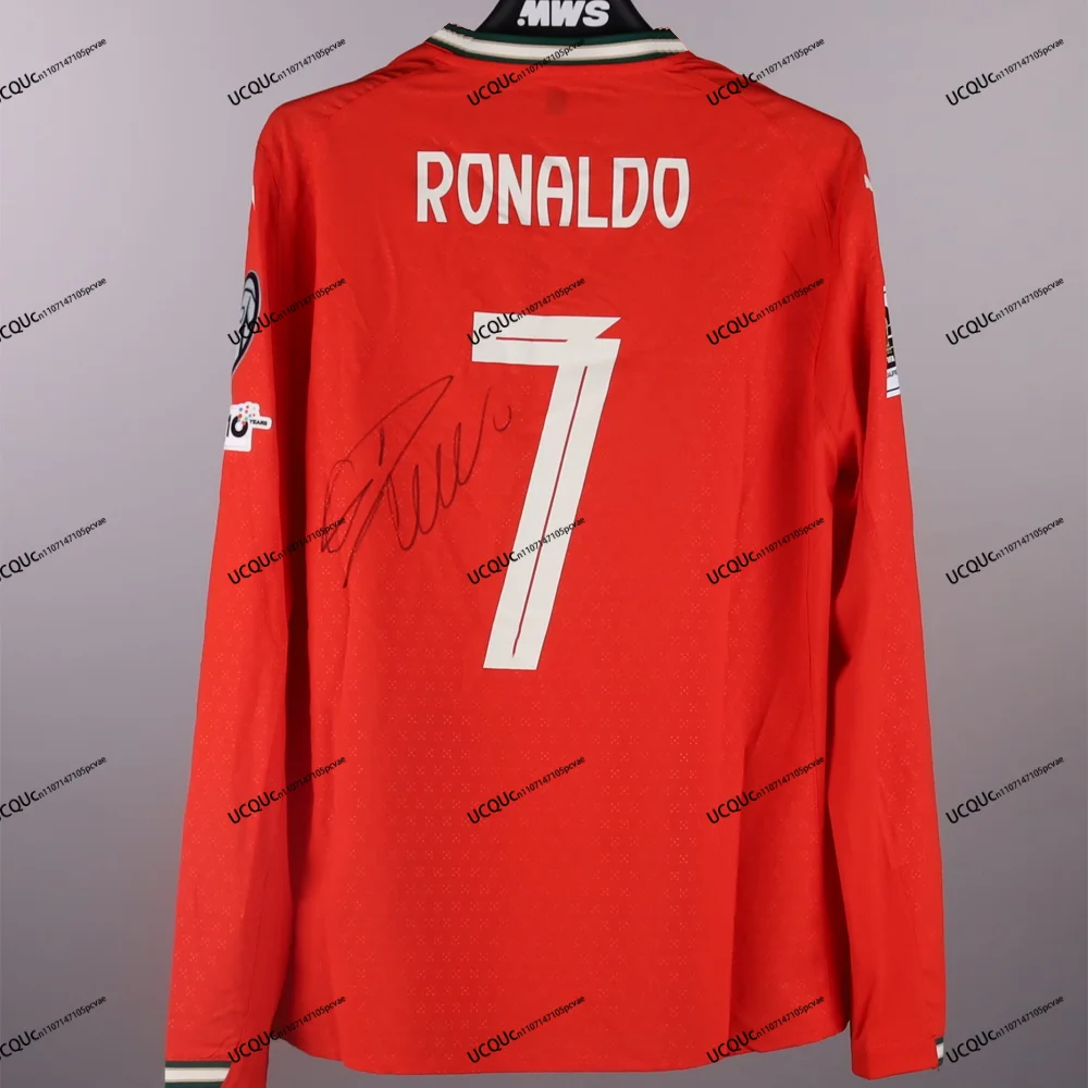 

Ronaldo #7 2026-27 New Arrival CR7 Long Sleeve T-Shirt 3D Print Style Red Home Adults KIDS Unisex Sports Casual tee Top