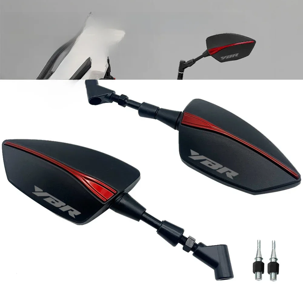Pour Yamaha YBR125 YBR150 YBR250 YBR 125 150 250 8/10mm moto universel réglable rétroviseurs rétroviseur latéral