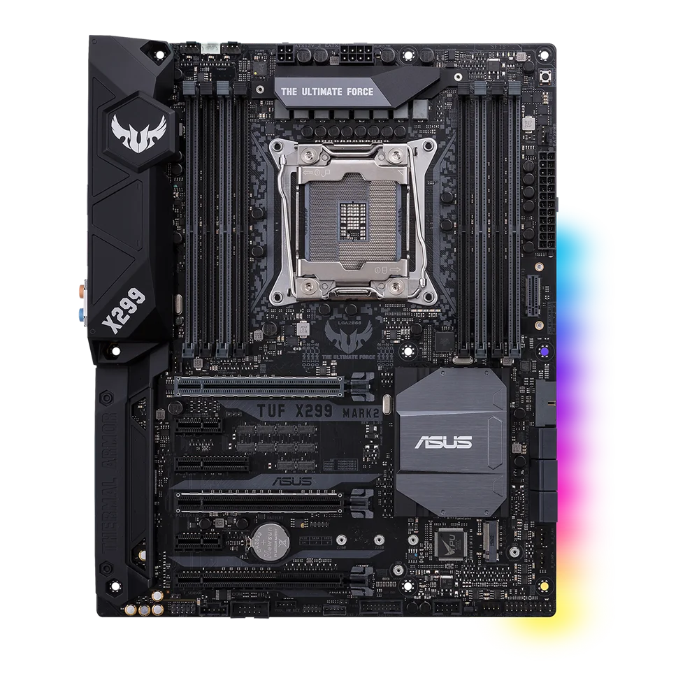 ASUS TUF X299 MARK 2 LGA2066 DDR4 M.2 USB 3.1 X299 ATX Motherboard for Intel Core i9 and i7 X-Series Processors