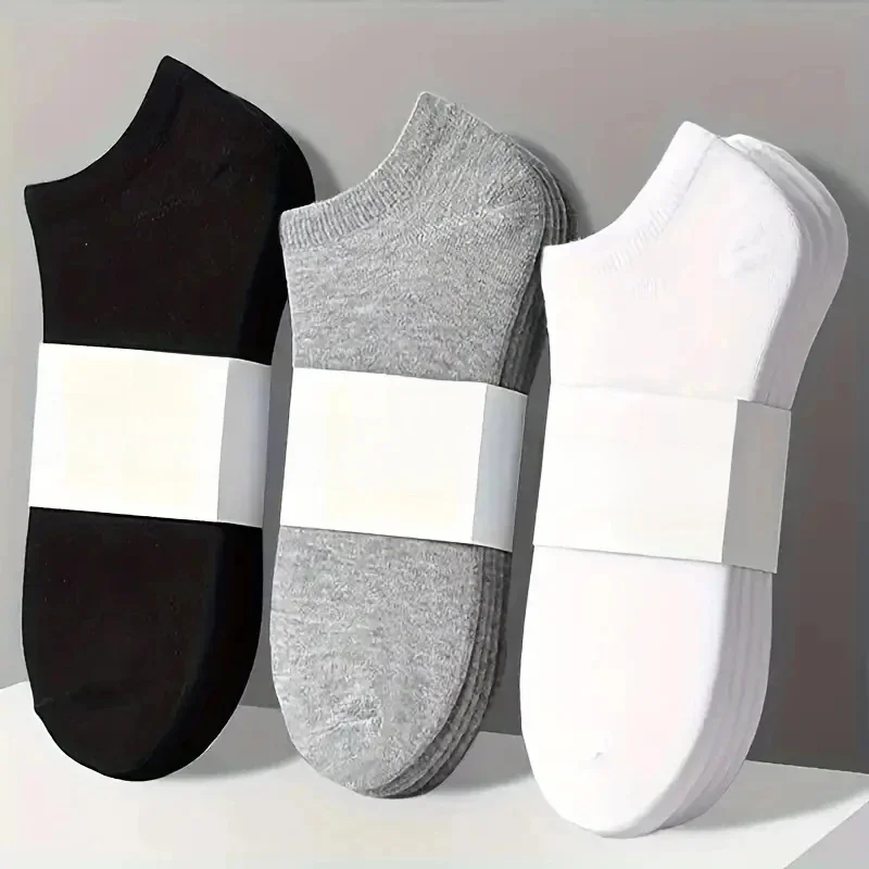 5/10-pack unisex comfort-fit enkelsokken voor iedereen, ademend en lichtgewicht - ideaal voor sport en dagelijks gebruik - afbeelding 2