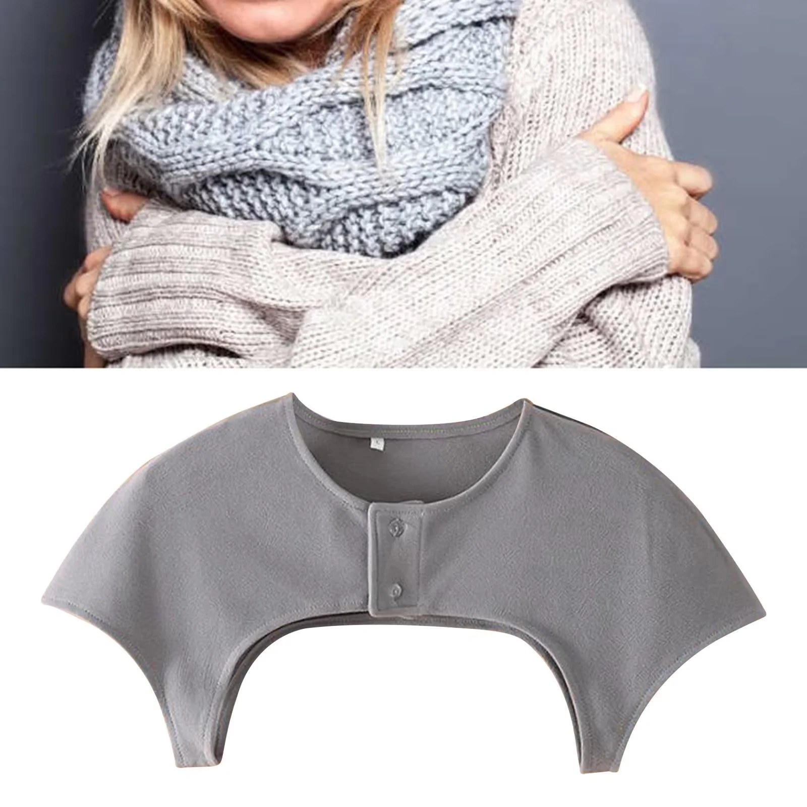 

Breathable Shoulder Warmer Neck Warmer Versatile Shoulder Protector Warm Shoulder Vest ,Thickened Back Support Protector Brace