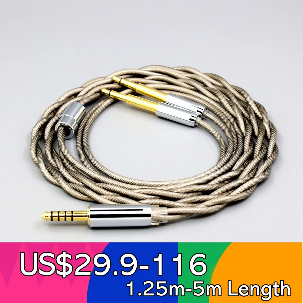 

Type6 756 core 7n Litz OCC Silver Plated Earphone Cable For Meze 99 Classics NEO NOIR Headset Headphone LN007826