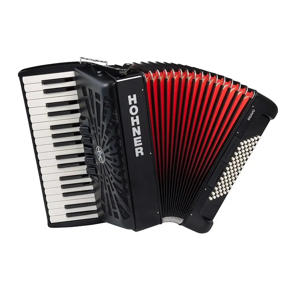 

100% БЫСТРАЯ ДОСТАВКА, НОВЫЙ Hohner Bravo III 72 Accordion HH