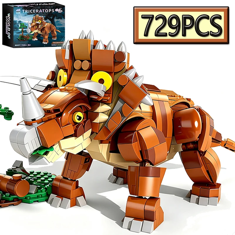 729PCS Animal Series Triangle Dragon Building Blocks Set DIY Creative Puzzle Model Toy for Ages 12+ Birthday Gift Idea