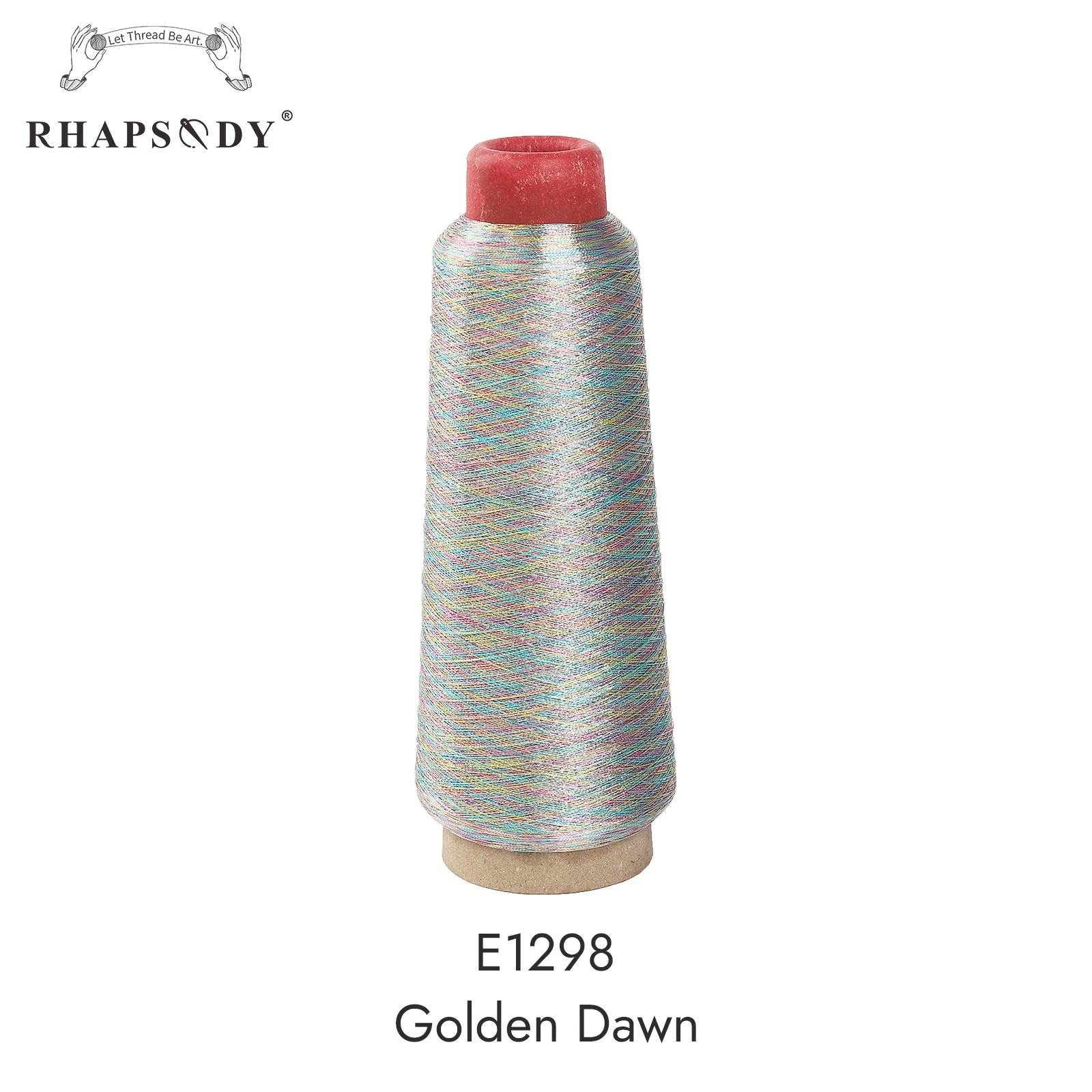 Rhapsodie 3000m pro Kegel Metallic-Faden garn 150d für computer gesteuerte Stickerei dekorative Nähen 28 glänzende und glitzernde Farben – Detail 32