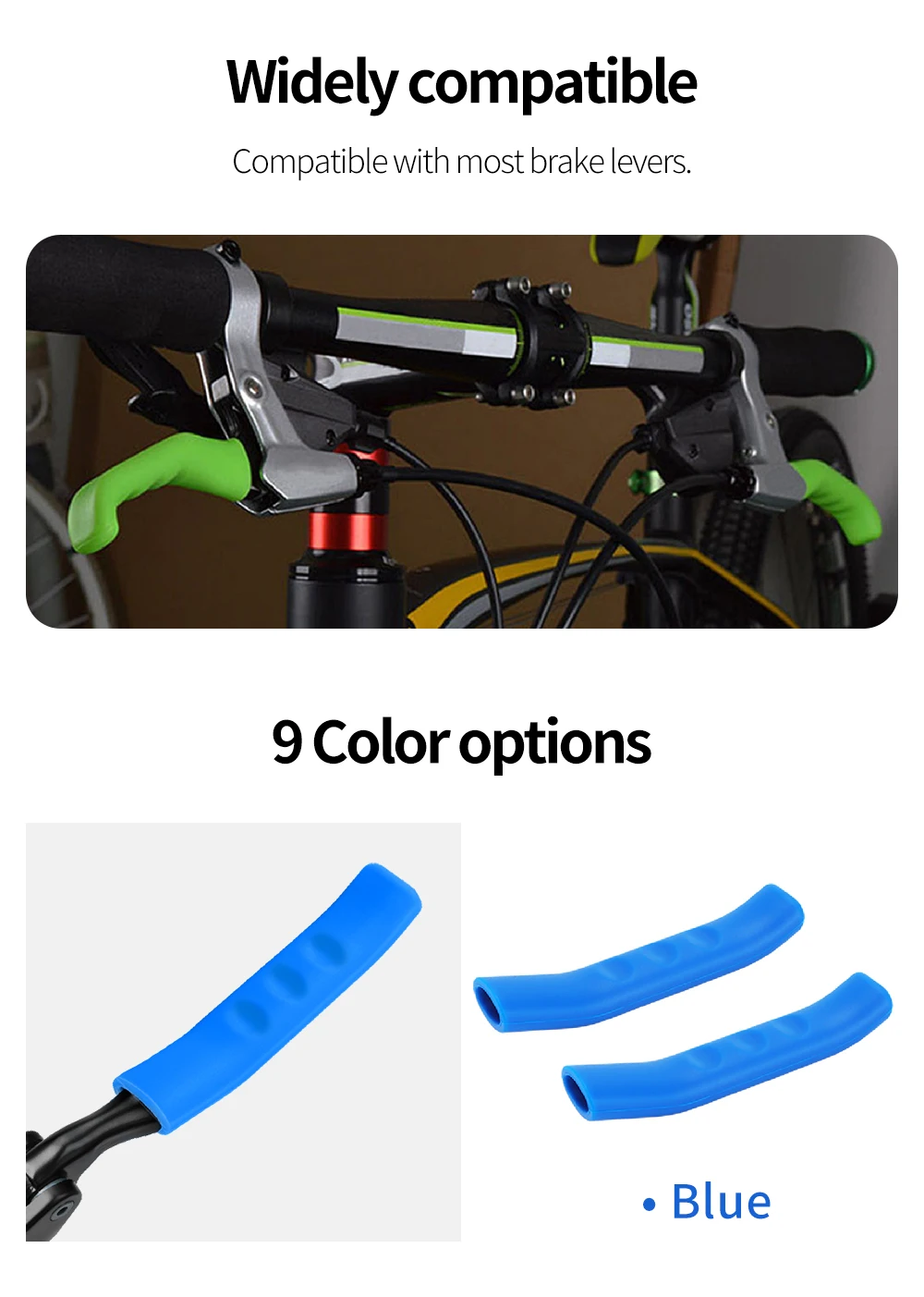 MEROCA 1 Paar Fahrrad-Bremshebel-Schutz Silikon Fahrradhebel-Griffe Fahrrad-Bremsgriff-Abdeckung Fahrrad-Zubehör – Detail 8