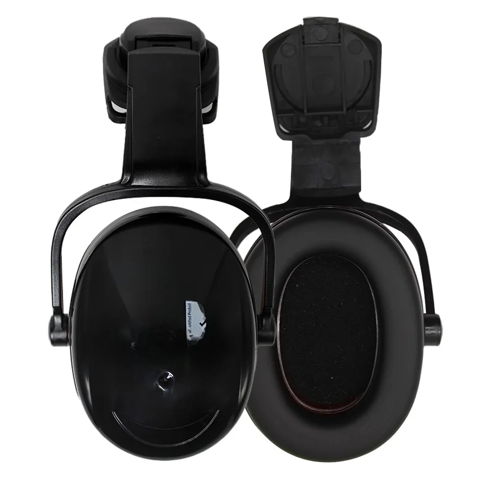 SAFETREE Ear Muffs Noise Canceling Protection Adjustable Hard Hat Attachment CE SNR 30dB, NRR 21 dB