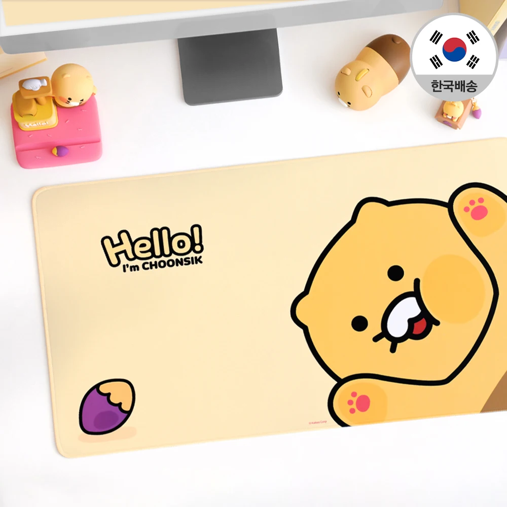 (1+1) Alfombrilla de ratón con personaje de almohadilla larga Kakao Kfp-100 Chunxi Joledi