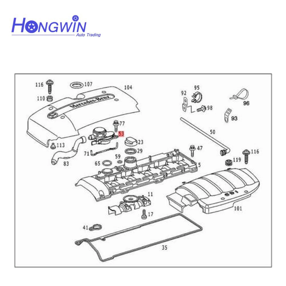 Crankcase Breather Oil Trap Cover Gasket For Mercedes-Benz V-Class Vito w638 CDI 2.2 1999-2003 6110160234 A6110160234 381470027