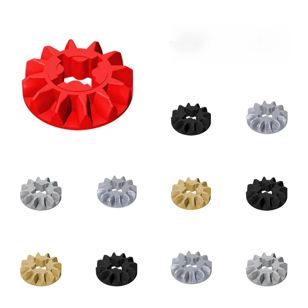 50pcs 6589 Gear 12 dents biseautées briques Collections en vrac modulaire GBC jouets pour technique MOC bricolage cadeaux vente blocs de construction