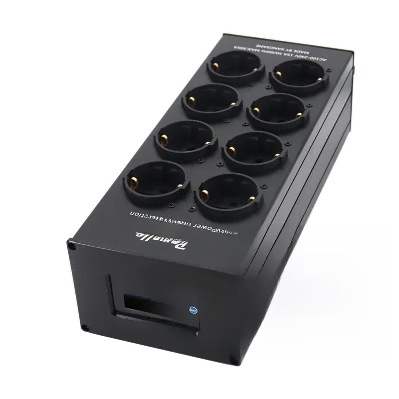 Tp80 Power Filter Socket Ruisonderdrukking Overbelastingsbeveiliging Spanningsweergave Functie Audioversterker Europese stekkerkaart - afbeelding 2