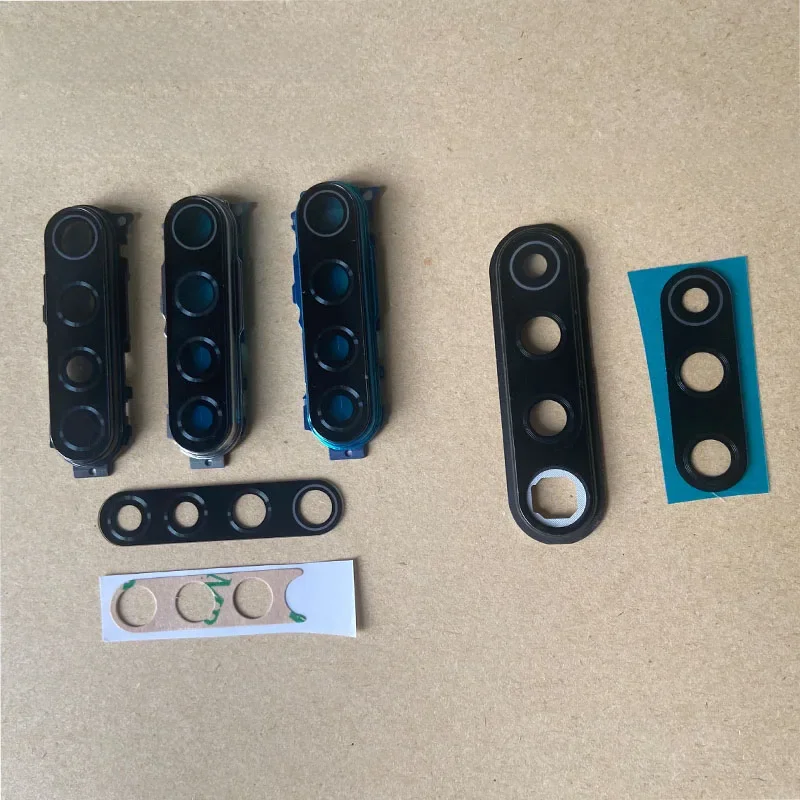 Lentille en verre de caméra arrière pour Xiaomi Redmi Note 8 8T Pro, couvercle de cadre en verre de caméra arrière avec colle autocollante