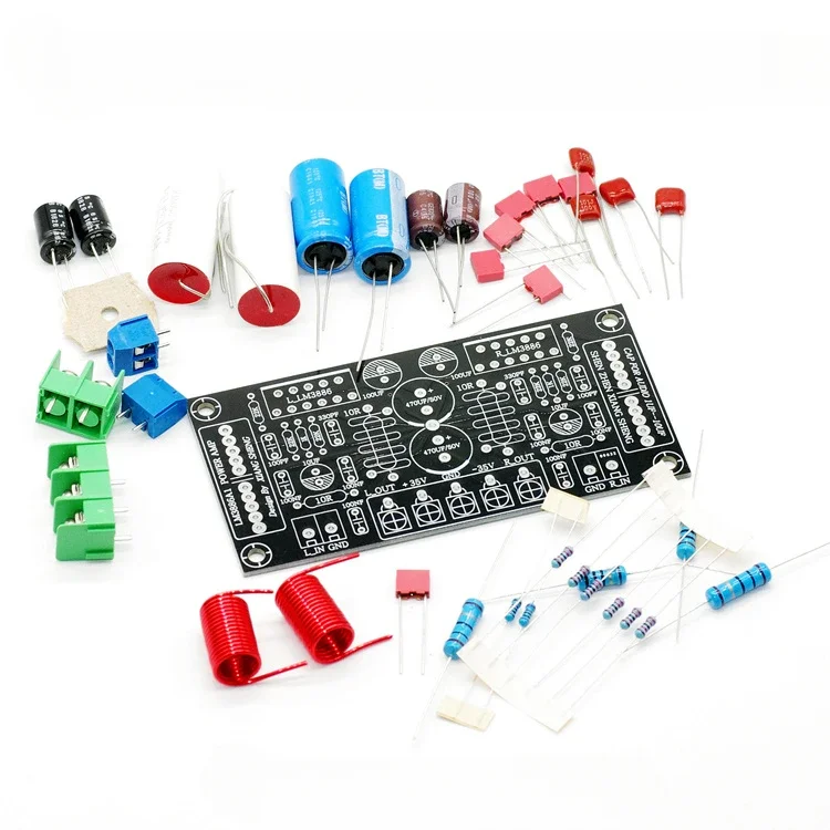 LM3886 płytka wzmacniacza zestaw do samodzielnego montażu płytka wzmacniacza mocy audio dwukanałowa stereofoniczna płytka zasilająca zestaw PCBA — zdjęcie 2