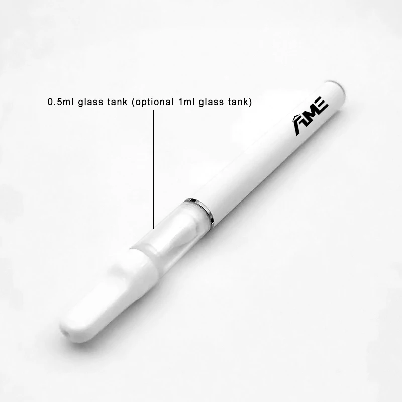 10 قطعة/الوحدة كاملة السيراميك Cc بالتنقيط تلميح 510 موضوع Vape خرطوشة عربات 0.5 مللي 1.0 مللي اضغط في القرون 4 ثقوب خزان البخاخة خرطوشة #3