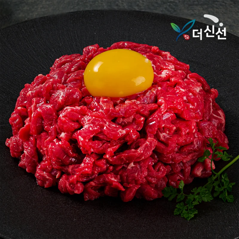 프리미엄 냉장 육회 250g + 간장/고추장 소스증정 택 1 / 당일 작업 소고기