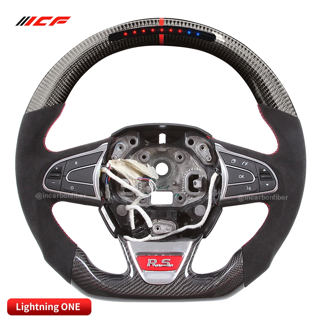 Carbon Fiber LED  Steering Wheel for Renault Clio Megane