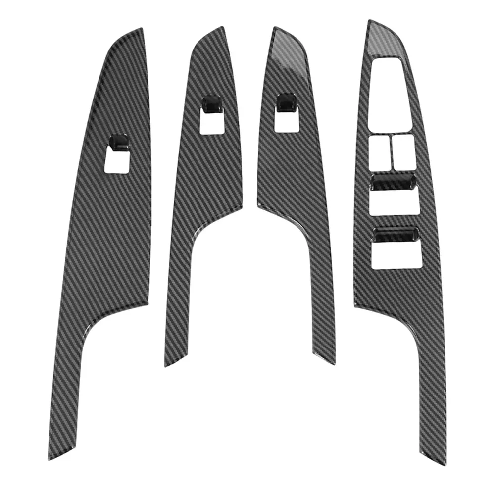 Autotür Fenstersc halter Panel Griff Abdeckung Verkleidung Kohle faser/Chrom für Hyundai Tucson 2015