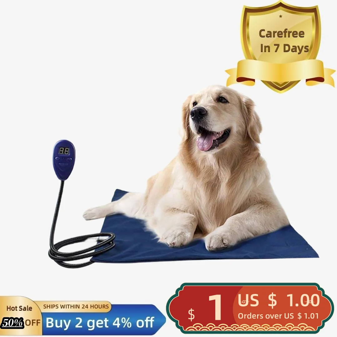 

Useful Temperature Adjustable Polyester Large Size Dog Cat Heating Pad with 7 Levels Temperature for Home