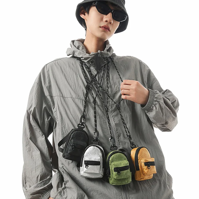 

Mini wallet shoulder bag fashionable key bag earphone bag men and women universal lightweight and versatile coin purse Storage B