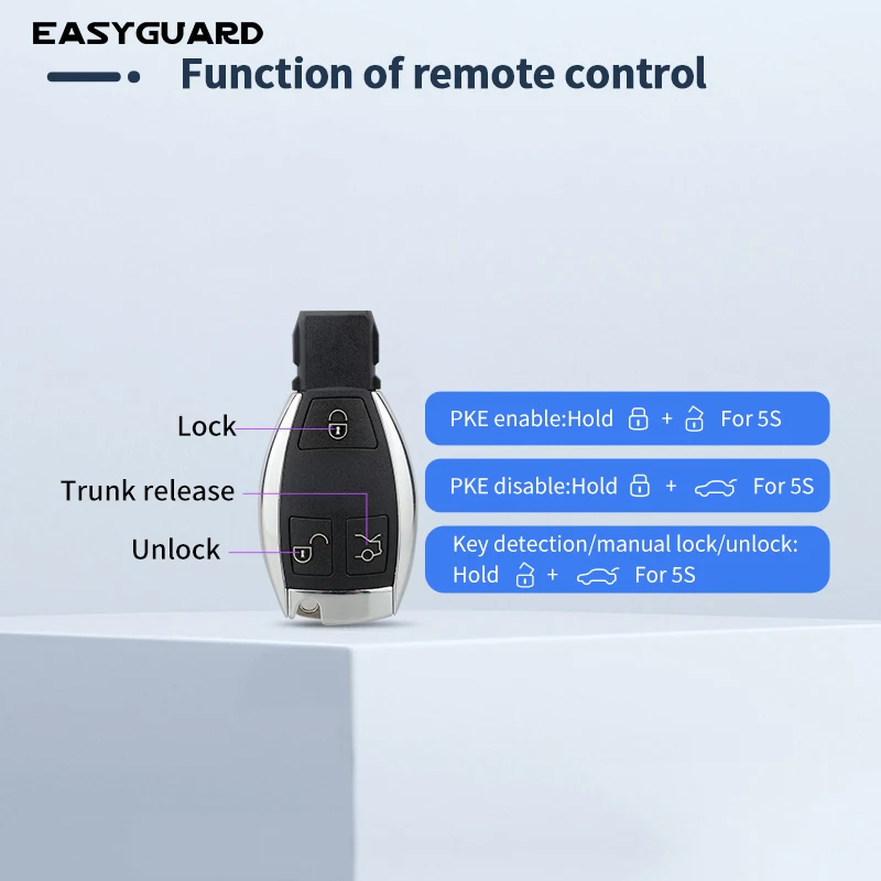 

Инфракрасный датчик EASYGUARD ‌ Умный ключ с функцией бесключевого доступа и дистанционного запуска для запуска двигателя с помощью кнопки, подходит для Mercedes-Benz GLS, CLA, GLE, CLS, Vito/V260, G-класса.