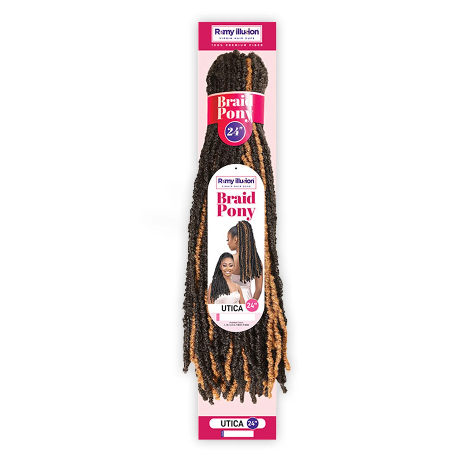 Janet Collection Synthetischer Pferdeschwanz Remy Illusion Braid Pony Utica 24"