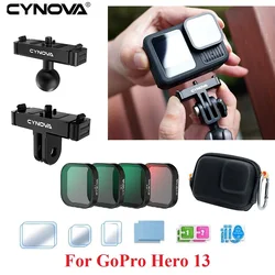 CYNOVA Lens Filter Body case bag Tempered Glass Film  Magnetic Latch Ball Mount For GoPro Hero 13 Sport Camera