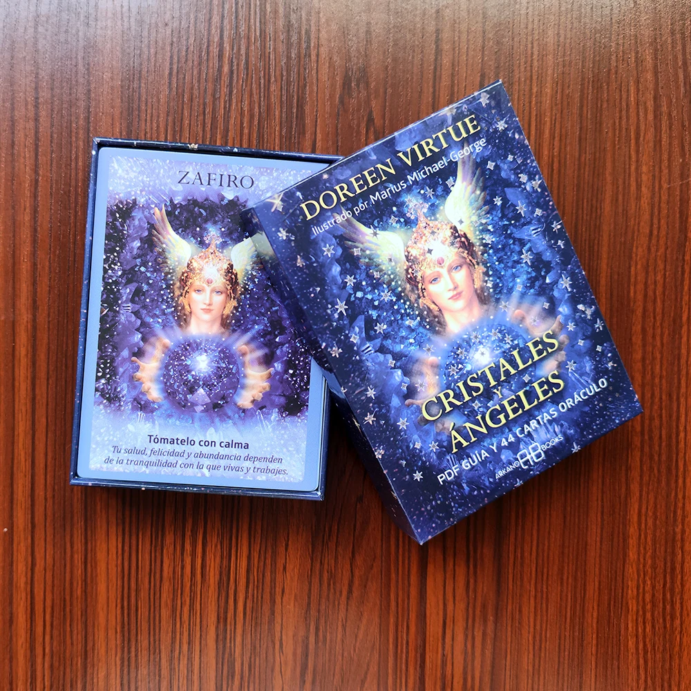 Spanish Crystal Angels Oracle Cards: A 44-Card Deck Keywords   Oracle Cards by Doreen Virtue