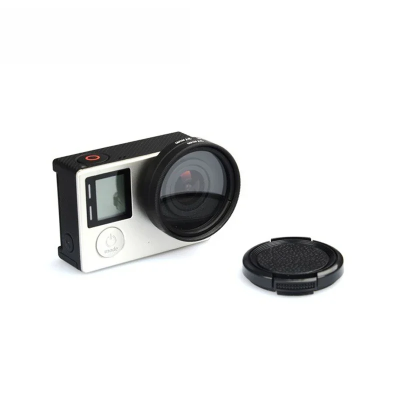 37mm filtr soczewkowy UV + stop aluminium pierścień adaptera + osłona obiektywu Filtors do Gopro HD Hero 3 / 3 +/4 akcesoria — zdjęcie 2