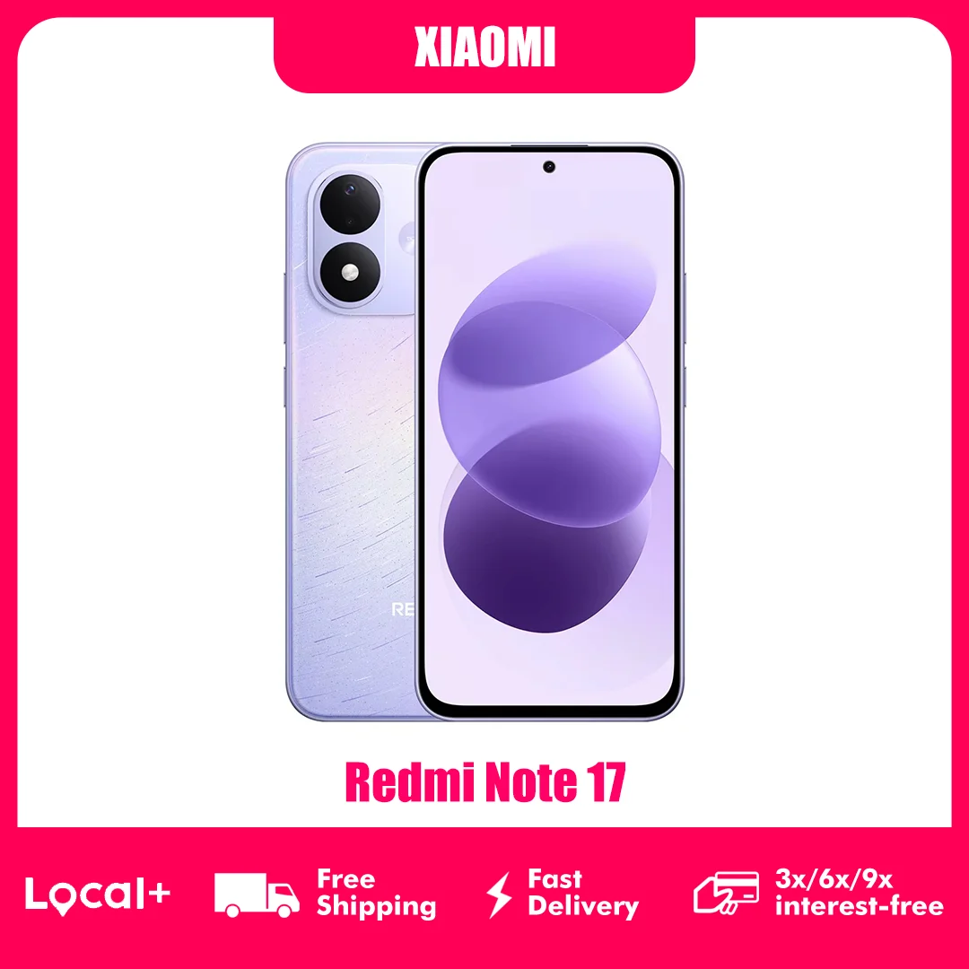 Redmi Note 17 4G Smartphone 7700mAh Akku 6,99" Amoled-Display 50Mp Weitwinkel-Rückkamera Mobiltelefon