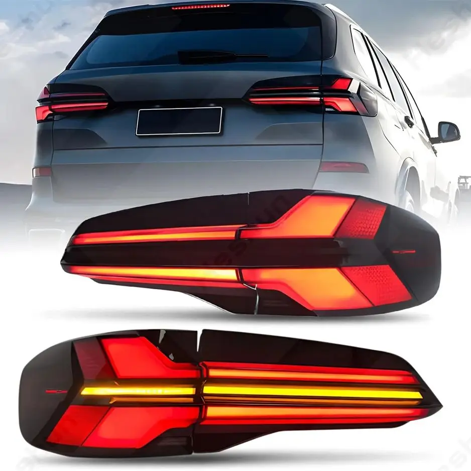 Tylne światła samochodowe do BMW X5 G05, światła LED 2018-2022 2023, lampa tylna, światło cofania, kierunkowskaz, DRL, akcesoria samochodowe LCI. — 2