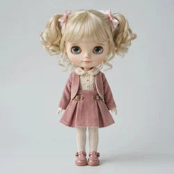 JD011 1/8 1/6 1/4 1/3 Curly BJD Synthetic Mohair Wig From Size 3-4inch to 9-10Inch Doll Hair OB11 YOSD MSD SD Blythe Accessories