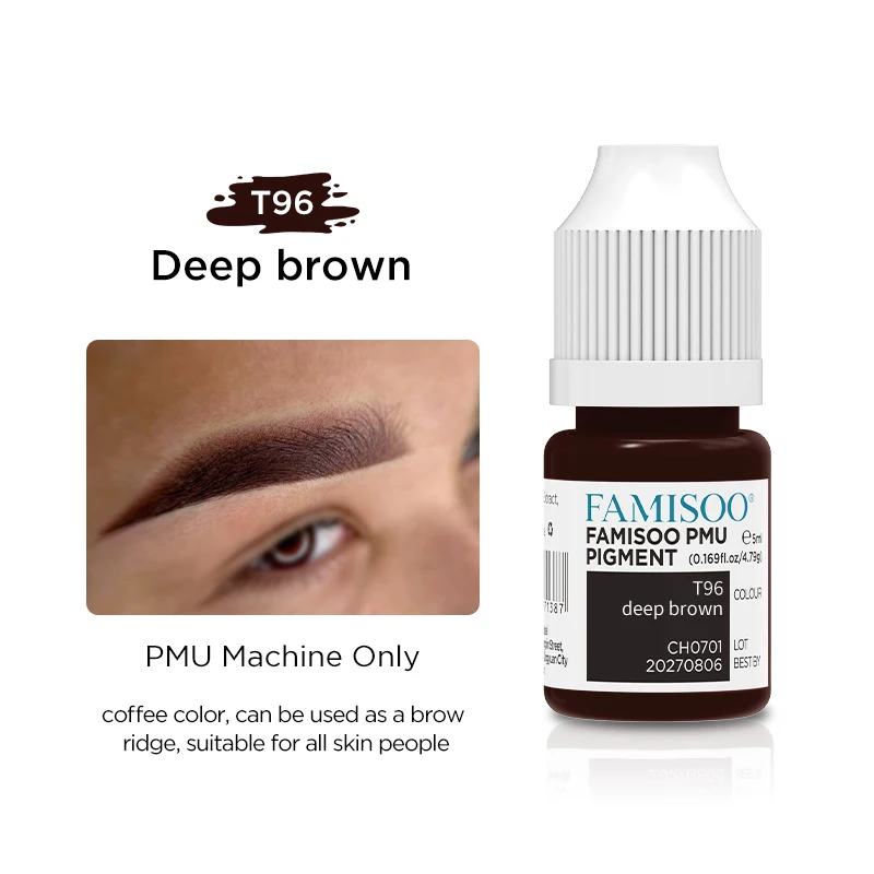 

FAMISOO Blue Eyebrow Removal Professional Pigment Micropigment Semi-Permanent Makeup Set Eyebrow Microblading Tattoo Ink