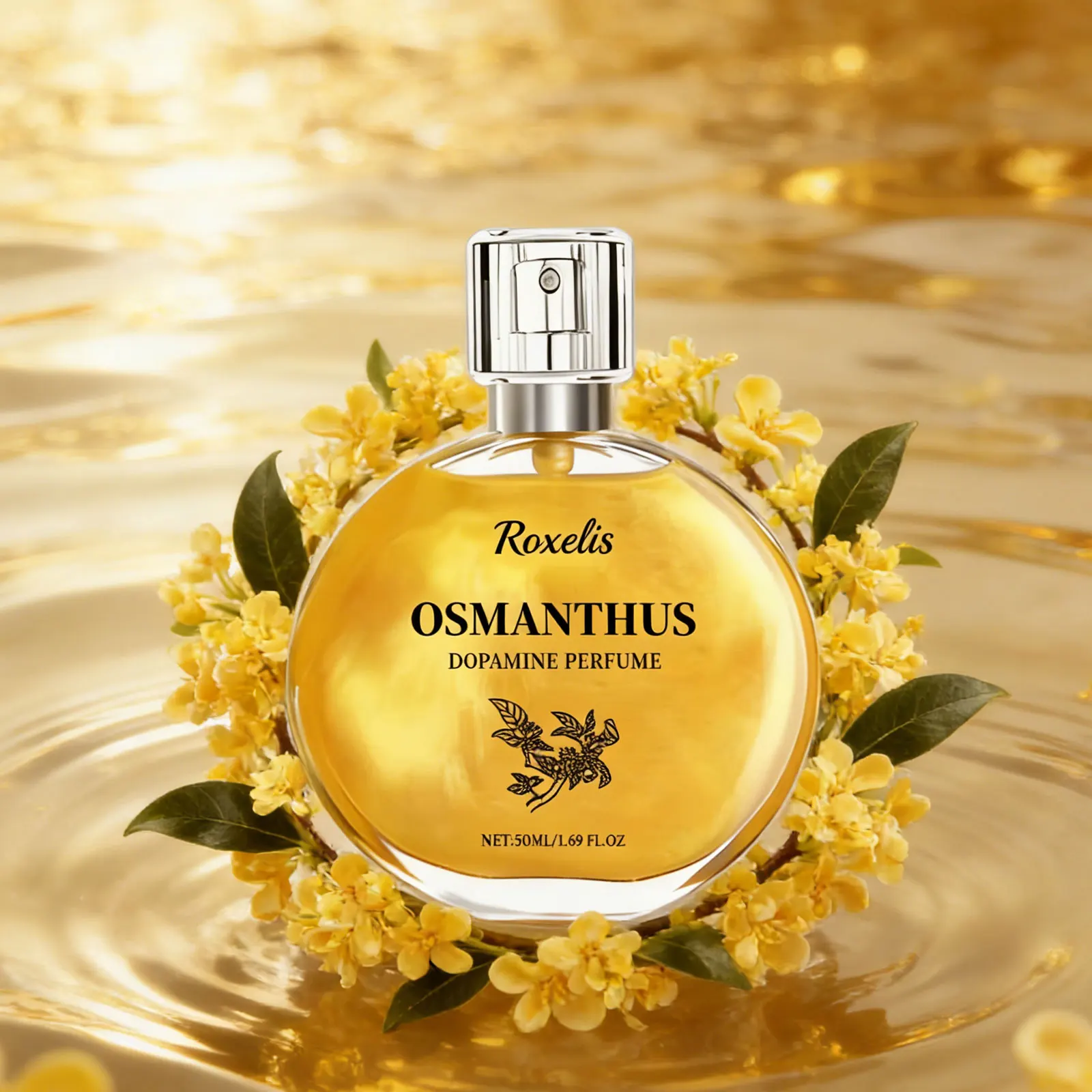 

Парфюм Roxelis 50 мл с ароматом османтуса - стойкий цветочный натуральный аромат, романтический освежающий парфюм для свиданий