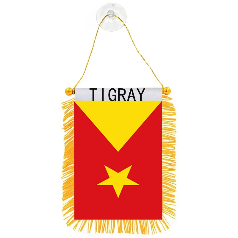 

Directly Delivery Car Window Decoration Stain Bunting Pennant tigray Flags