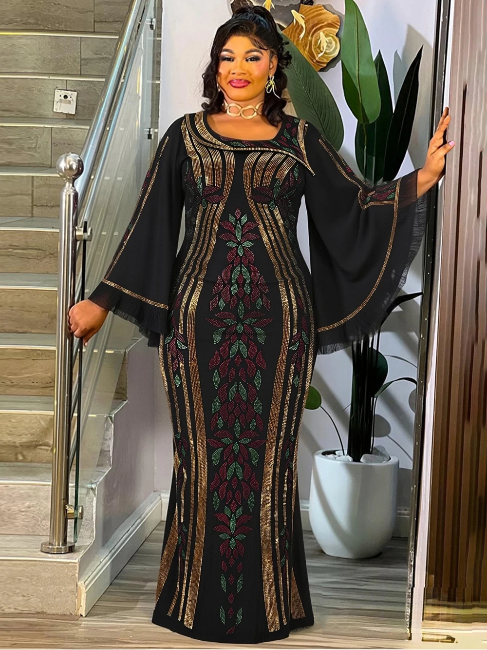 

Luxury Party Dresses For Women Birthday Wedding Evening Gowns Elegant Long Sleeve Bodycon Dress Dubai Turkey Clothing Kaftans
