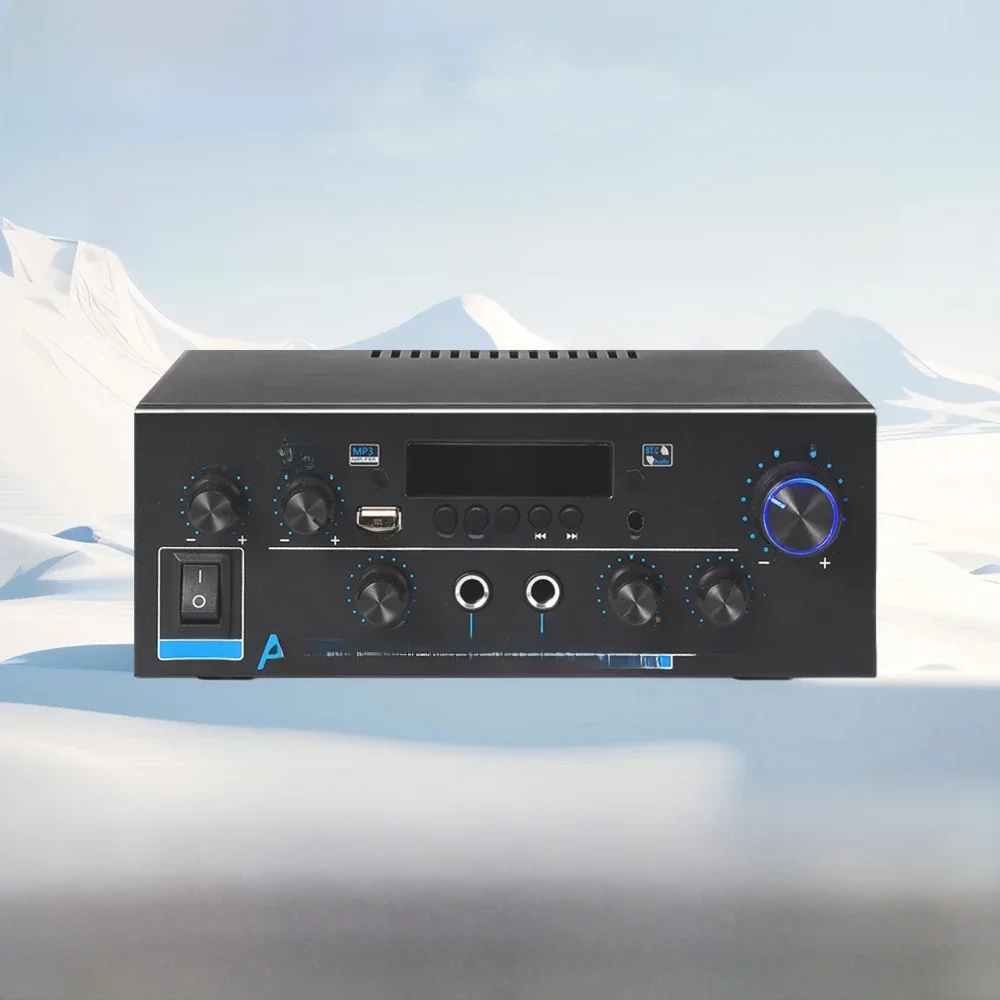 Woopker AK55/AK45 Pro/AK380 amplificateur de son bluetooth 5.0 Hifi amplificateur numérique Audio 2.0 canaux FM USB pour voiture Home cinéma karaoké