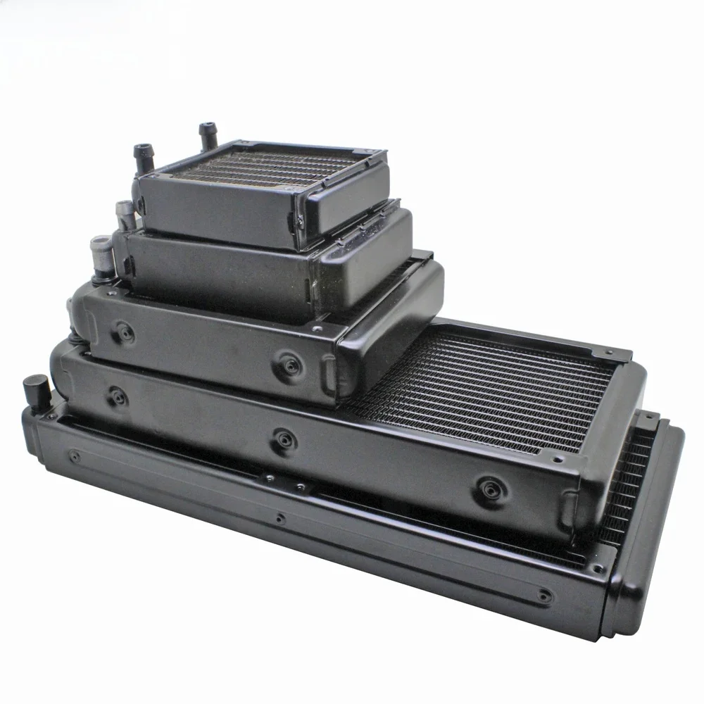 100% nowy 80/90/120/240/280mm chłodnica wody chłodzony chłodnicy dla procesor komputera Laser przemysłowy wymiennik ciepła radiator — zdjęcie 2
