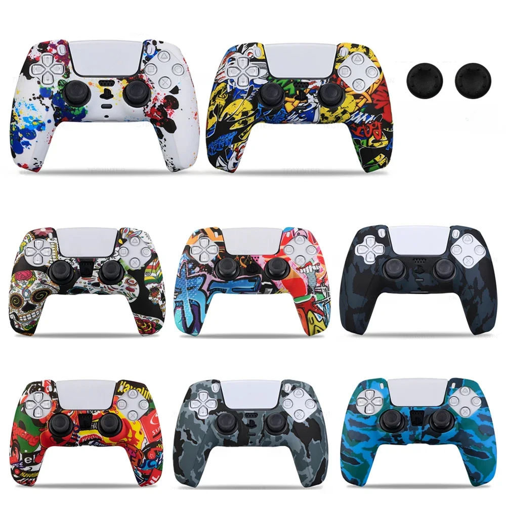 Juste de protection en silicone pour manette PS5, accessoires de manette PS5, étui en caoutchouc pour manette PS5 Slim, JoysUniverse, capuchons de poignées de pouce