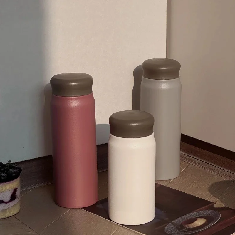 360/500 ml Thermosflaschen, gefrostet, leicht, Edelstahl, vakuumisoliert, tragbar, für Reisen, Outdoor, Camping, Wasserbecher