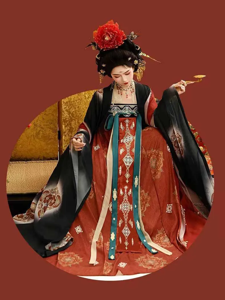 Hanfu Dress Women Chinese Embroidered Blue Black Hanfu Suits Female Halloween Carnival Fairy Cosplay Costume Party Hanfu Dress