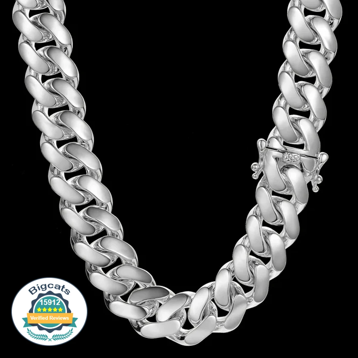 

Men's Miami Cuban Chain 10mm to 22mm18K Gold Plated Necklace For Men and Bracelet, Valentine's Day Gift