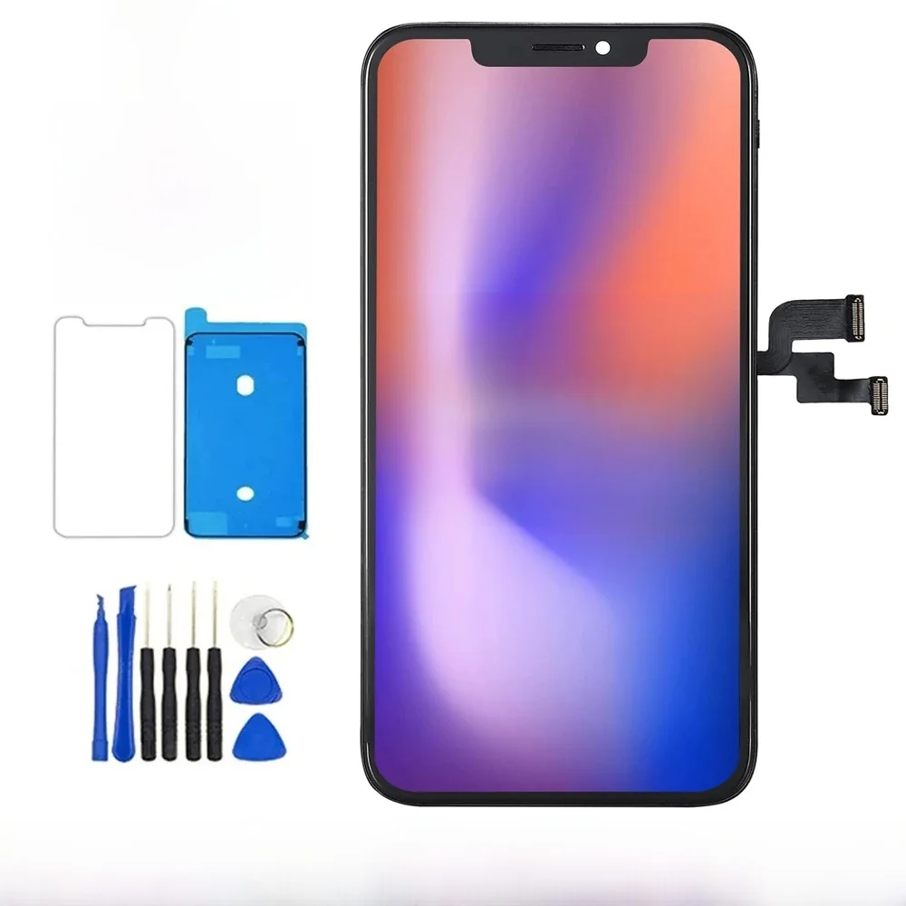 OLED Pantalla dla IPhone XS wyświetlacz LCD ekran dotykowy wymiana Digitizer zgromadzenie XS wyświetlacz LCD A2097 A1920 A2100 A2098 — zdjęcie 2