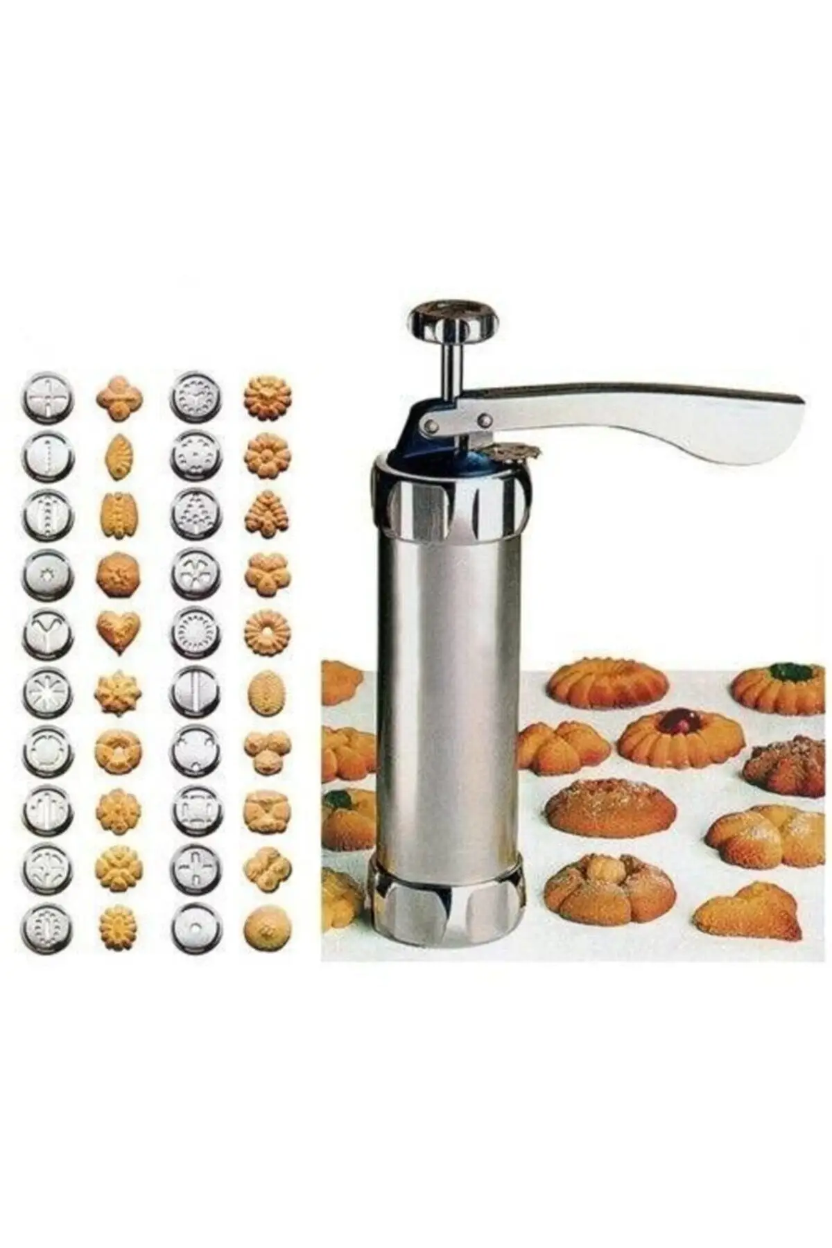 20 kinds Decorated aluminum Biscuit Cookie Making Machine flower cookie making machine fast shipping from Turkey image 4
