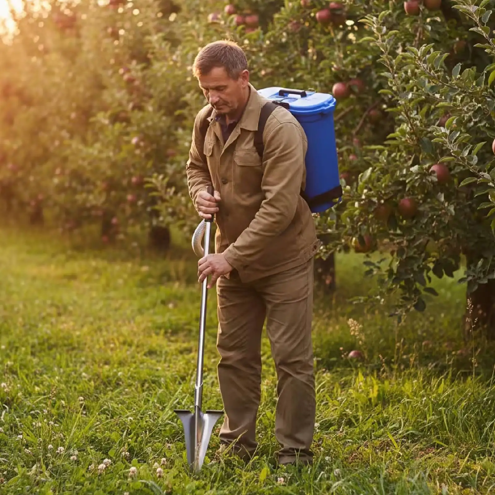 Fertilizer Spreader Spraying Agricultural Fertilizer Applicator For Fruit Trees Corn Topdressing Multi-Functional Backpack Shove