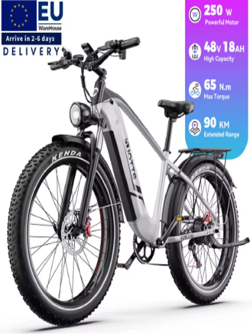 

Бесплатная доставка со склада в ЕС: Электровелосипед DUOTTS F26 Lite, 48В 18Ач, 26 дюймов, с толстыми шинами, Shimano 7 скоростей, для взрослых