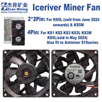 Iceriver Miner Cooling Fan for KS1 KS2 KS3 KS3L KS3M 4Pin7000RPM KAS Miner KS5L Cooler 2x2Pin