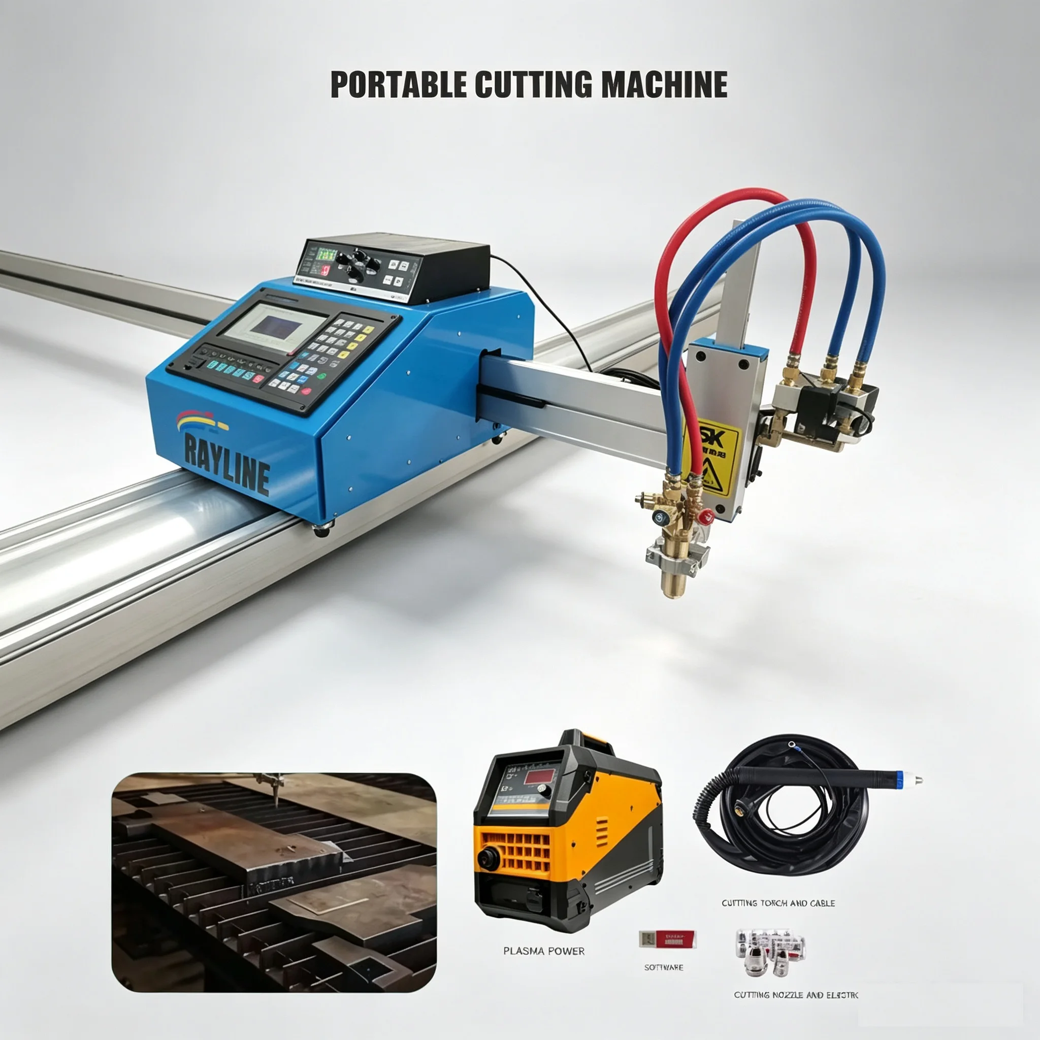 Hot Sale Germany Quality CNC Plasma Cutting Machine 1325 1530 1525 Small 3D CNC Plasma Flame Gas Cutter 60 100A 120A 200A Price