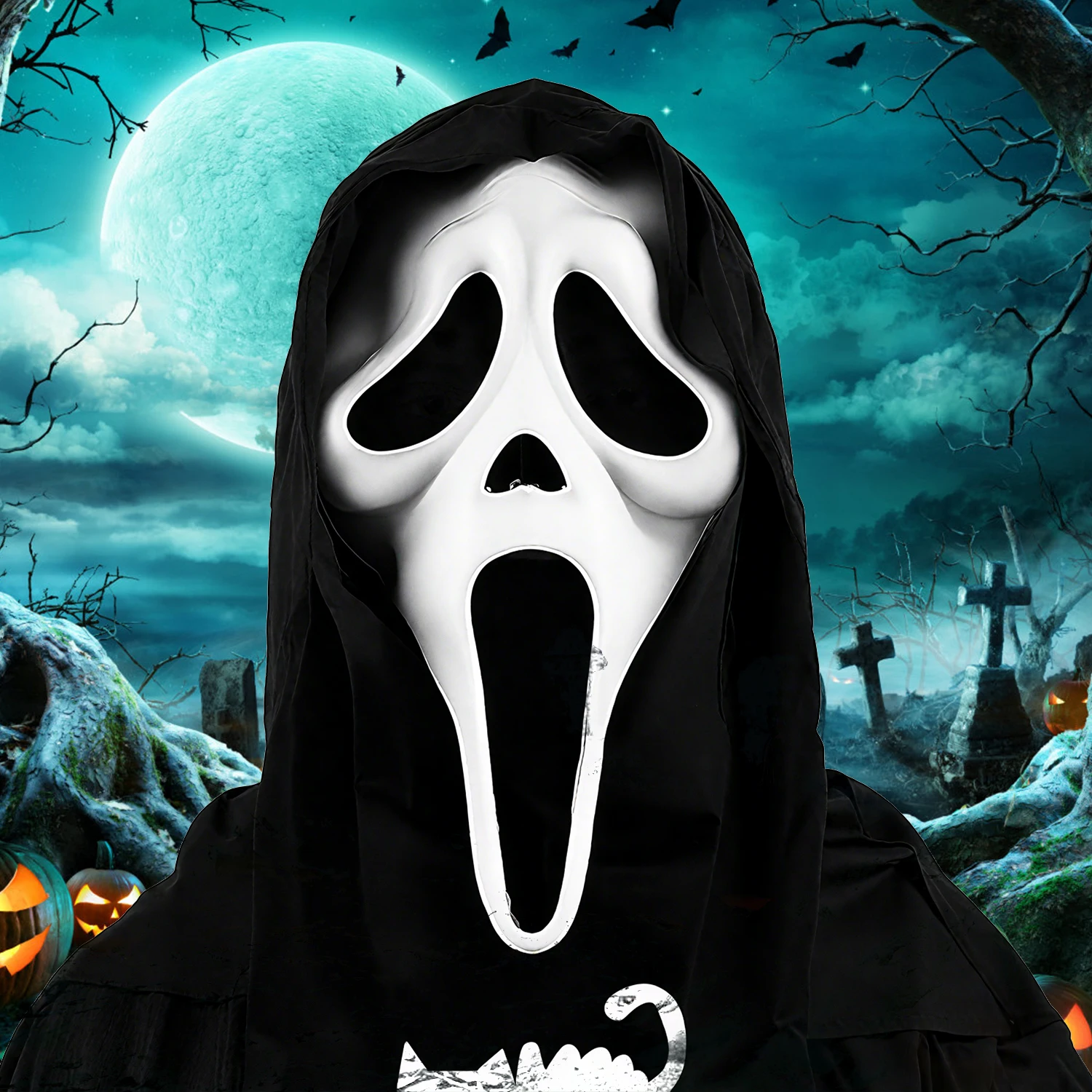 

Маска на Хэллоуин из натурального латекса: страшная маска-череп, маска на всю голову для вечеринки, костюм для косплея, реквизит для Хэллоуина