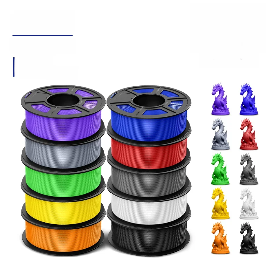 JAYO 2.0 PLA Plus Filament 3D 1,75 mm 10 rolek PLA + Filament do drukarki 3D Czysto nawijany Filament do druku 3D Wysoka wytrzymałość — zdjęcie produktu 7