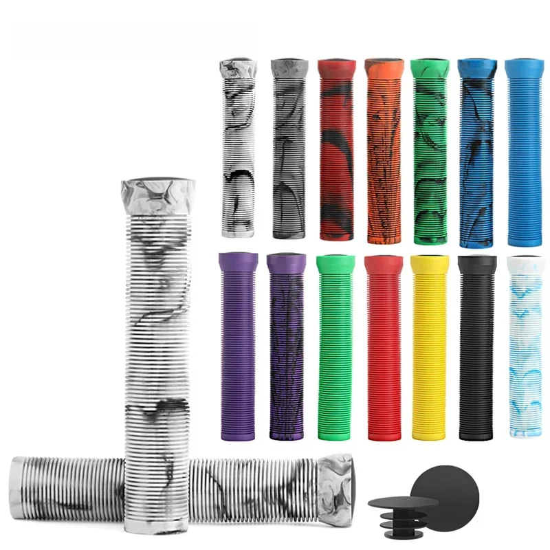 AliExpress riderace Rubber Bicycle Handlebar Grips Lengthening Soft Non-Slip Mountain Bike Handlebar Cover For 22.2mm Scooter BMX MTB Handle Bars